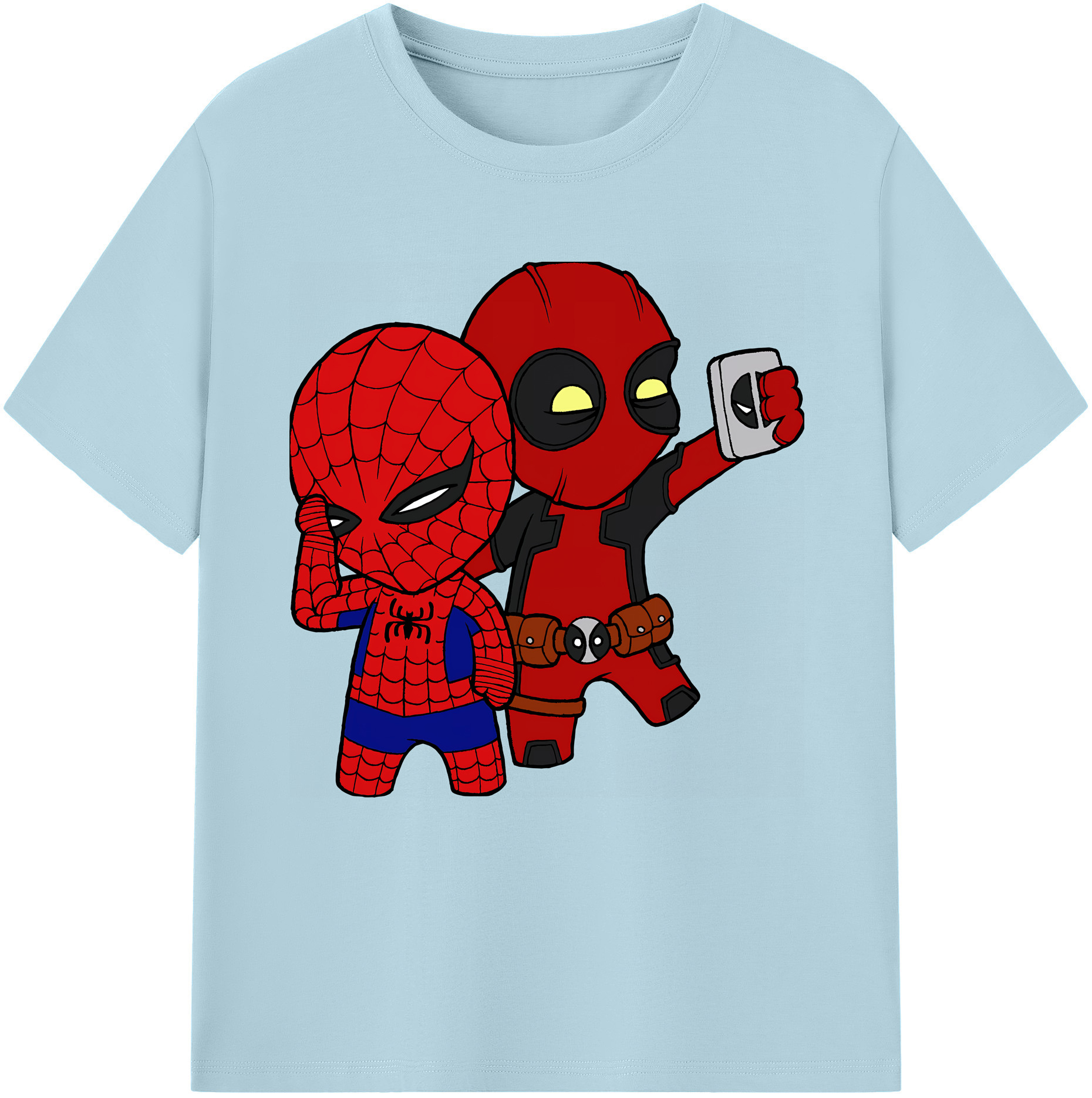 （画像用） Deadpool デッドプール 綿100％半袖Tシャツ（フロントプリント）